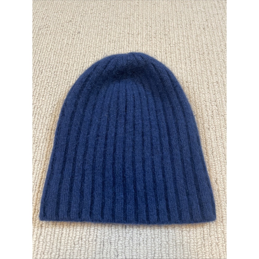 EVERLANE Beanie Cashmere Wool Blend One Size Womens Blue
